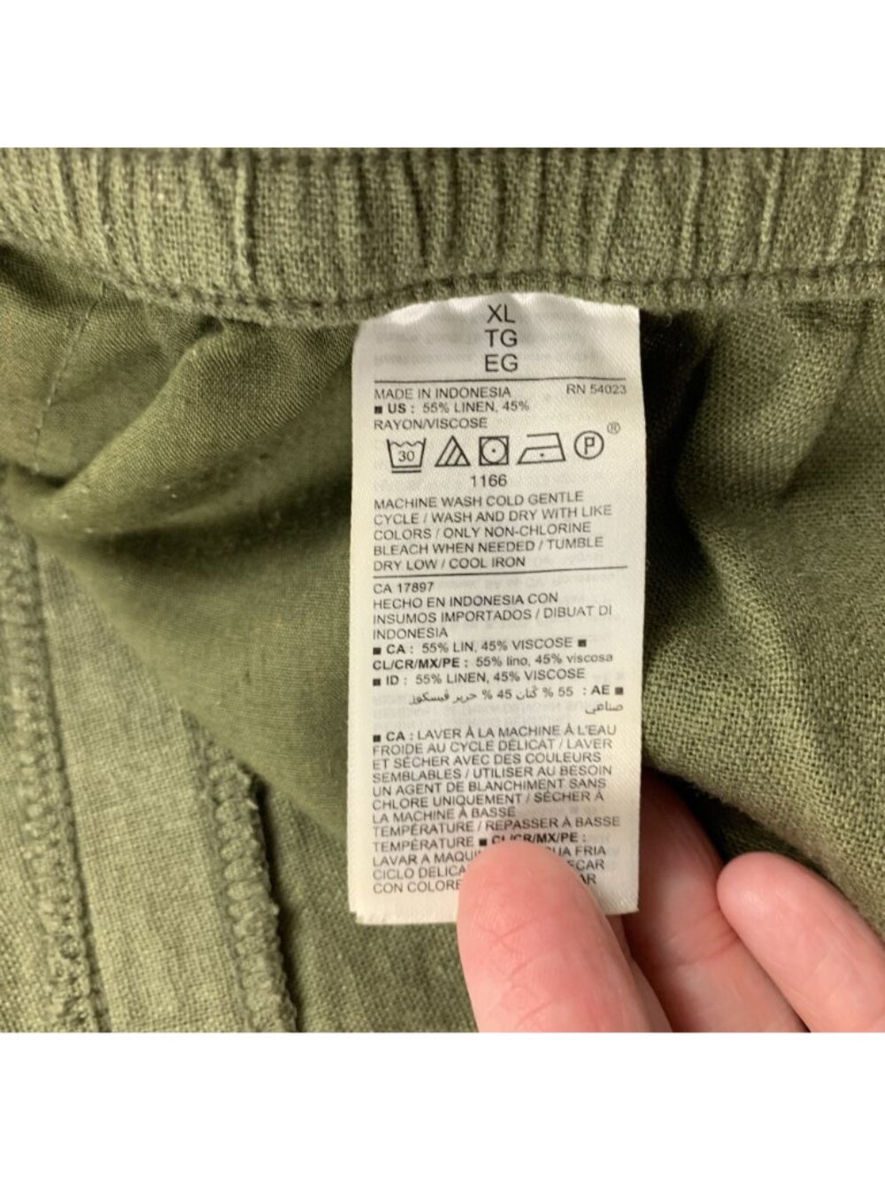 Old Navy Hunter Pines Linen Blend Pull On Shorts XL - Picture 4 of 5